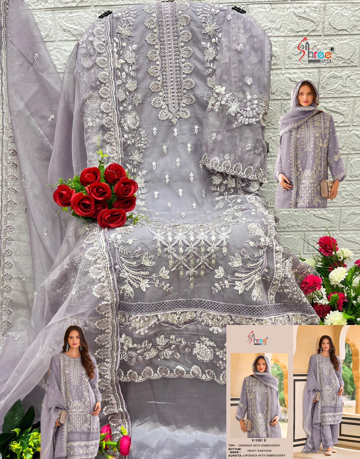 5081B Shree Fabs Embroidery Pakistani Salwar Suits