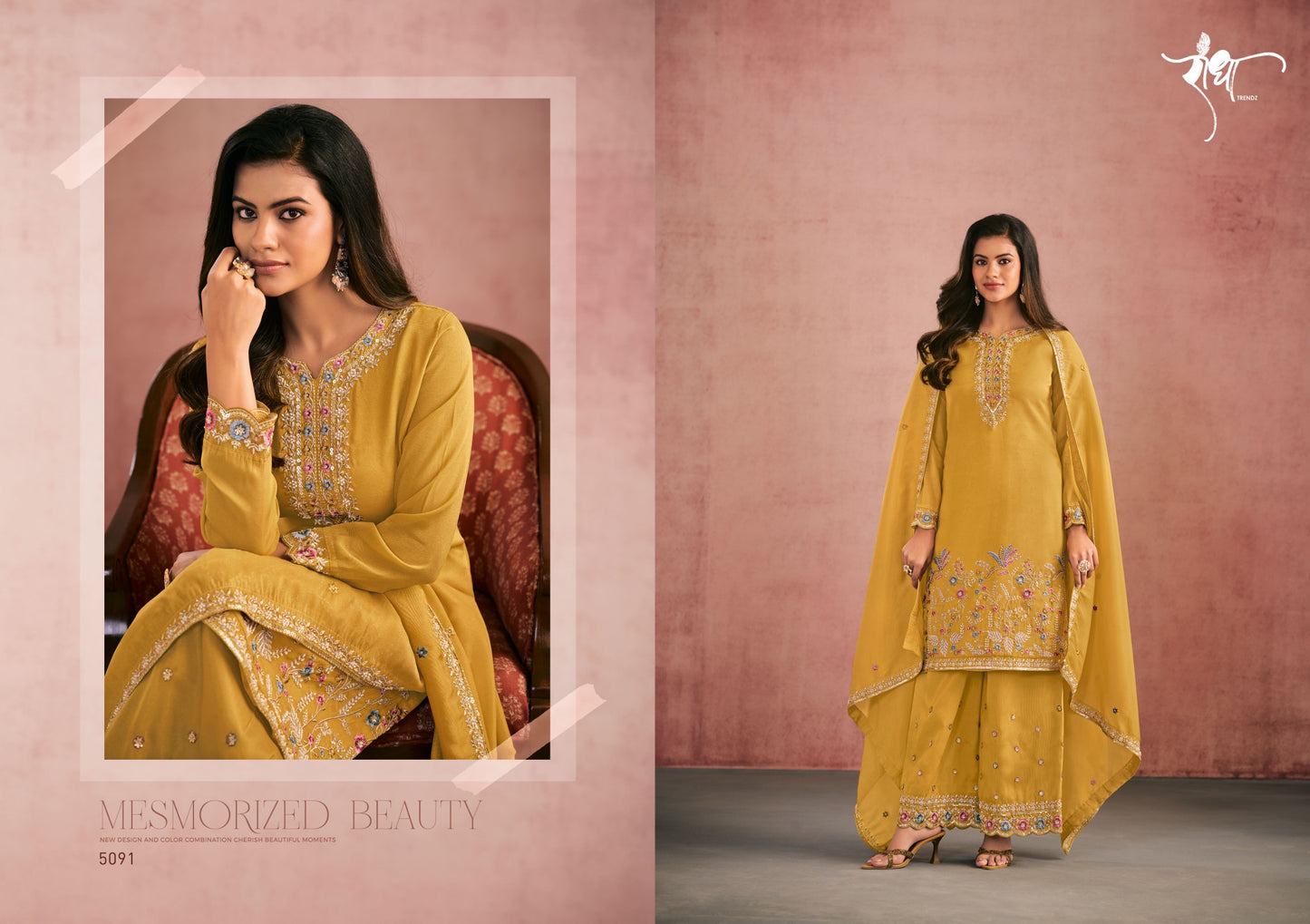 5091 Suhani Radha Trendz Simmer Silk Readymade Suits