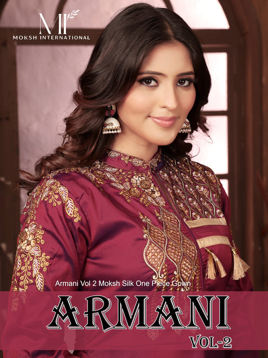 51066 Armani Vol 2 Moksh Silk One Piece Gown