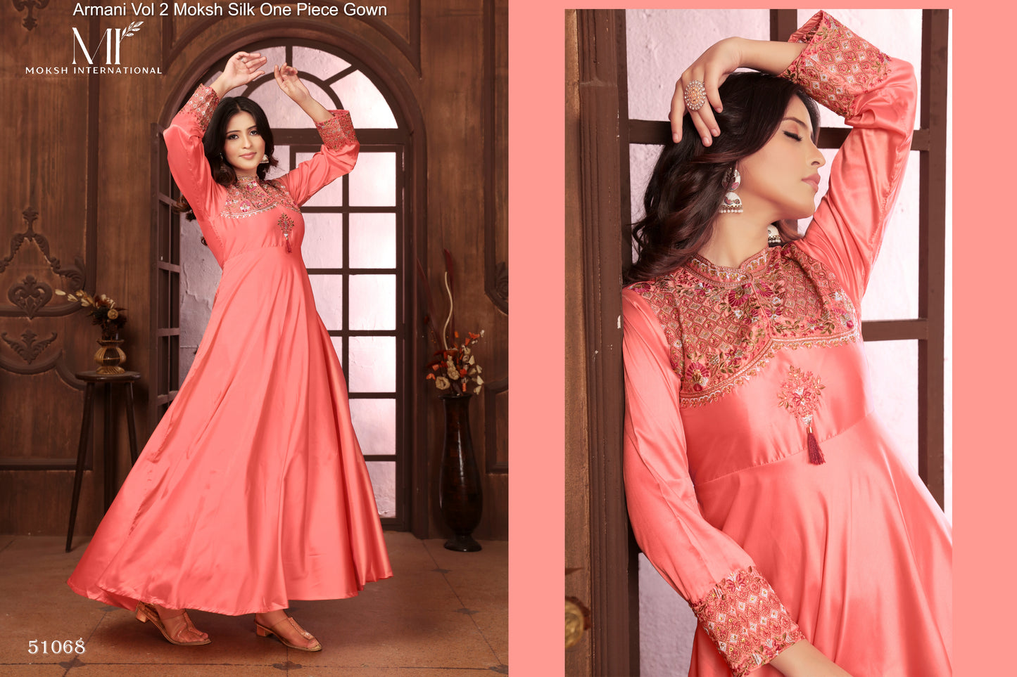 51068 Armani Vol 2 Moksh Silk One Piece Gown