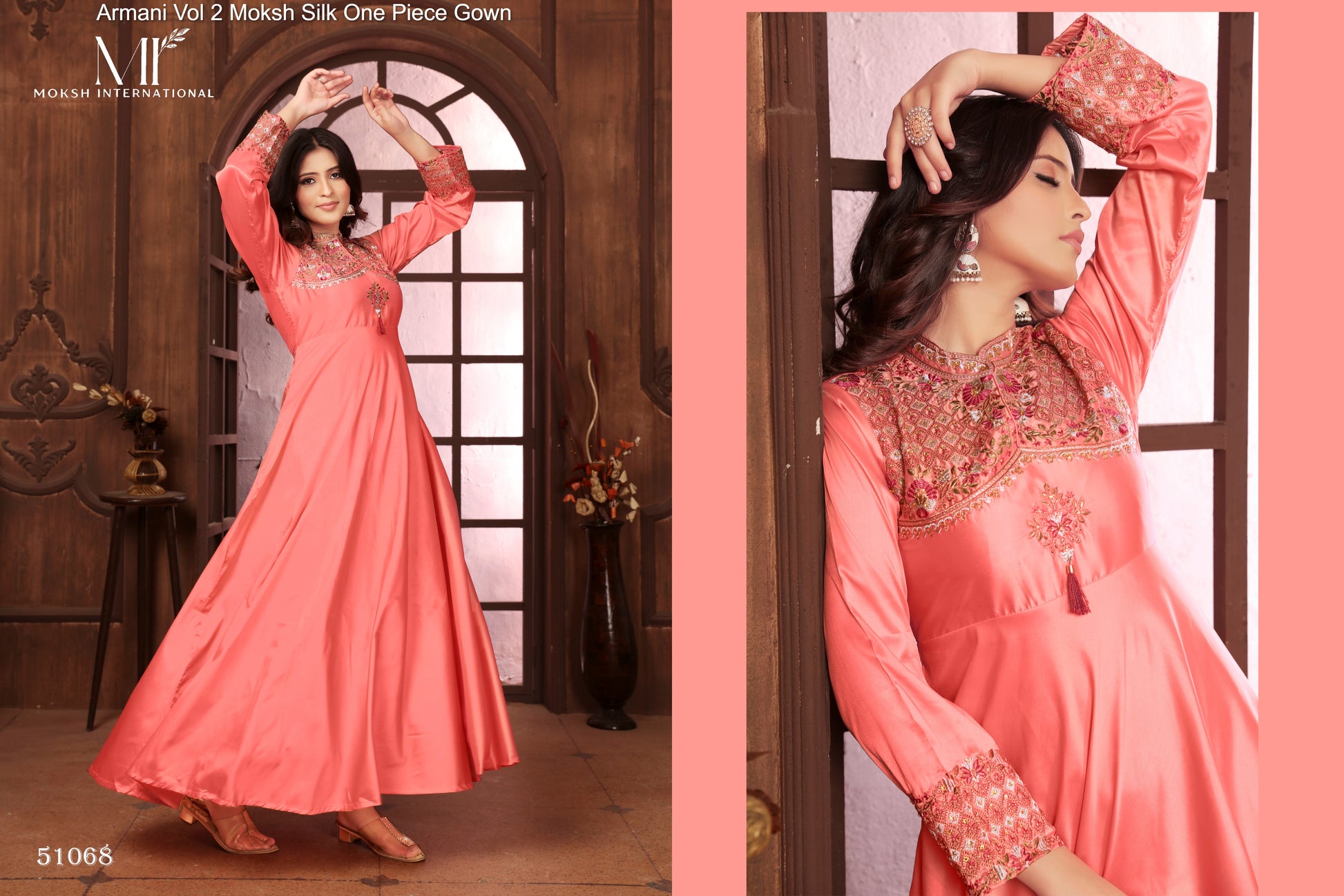 51068 Armani Vol 2 Moksh Silk One Piece Gown