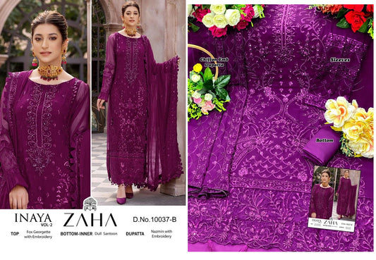 10037-B Inaya Vol 2 Zaha Pakistani Salwar Suits