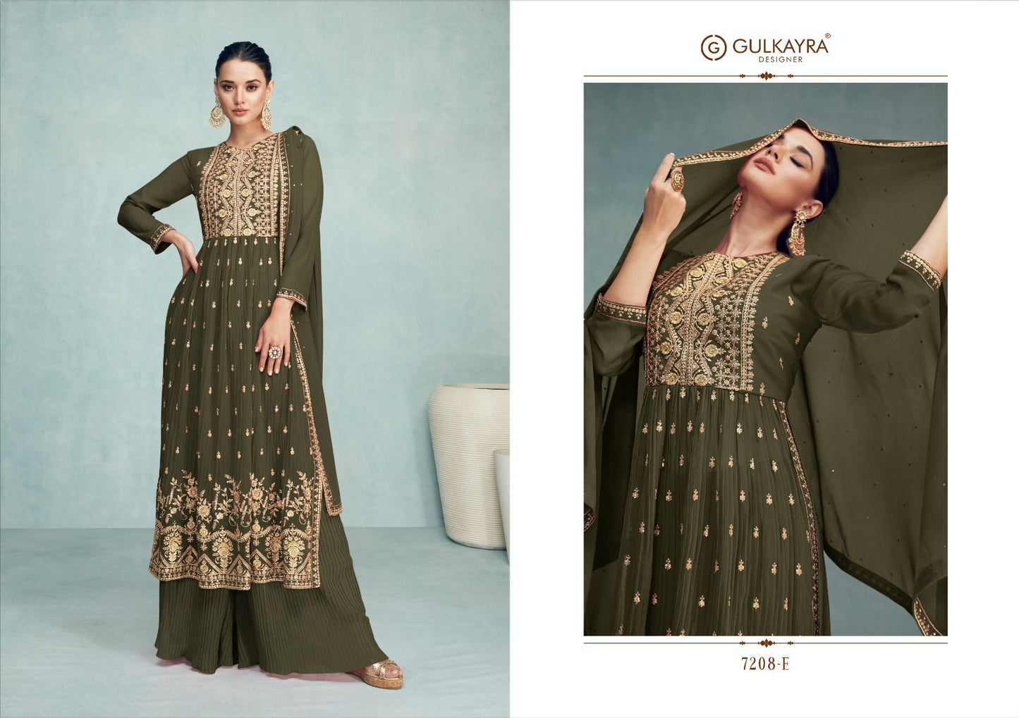7208E Nayra Vol 8 Gulkayra Designer Readymade Suits