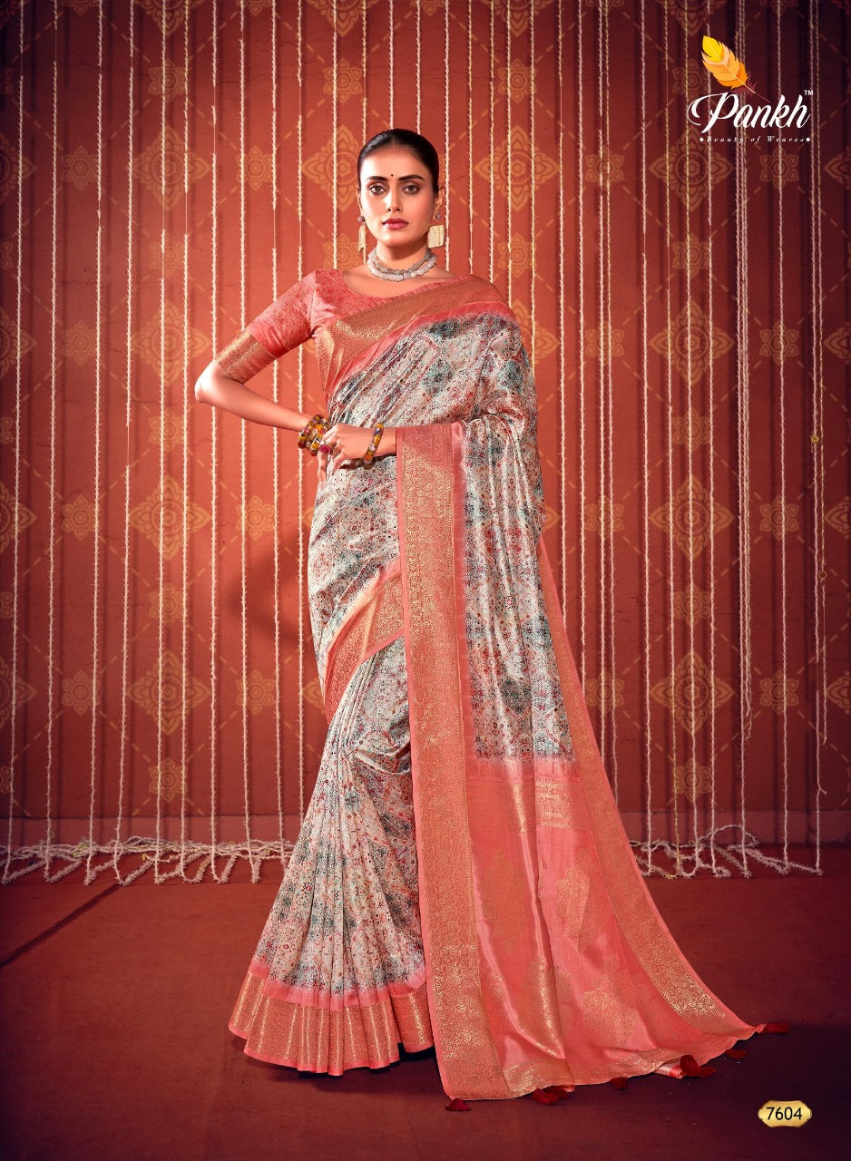 7604 Swastik Pankh Sarees