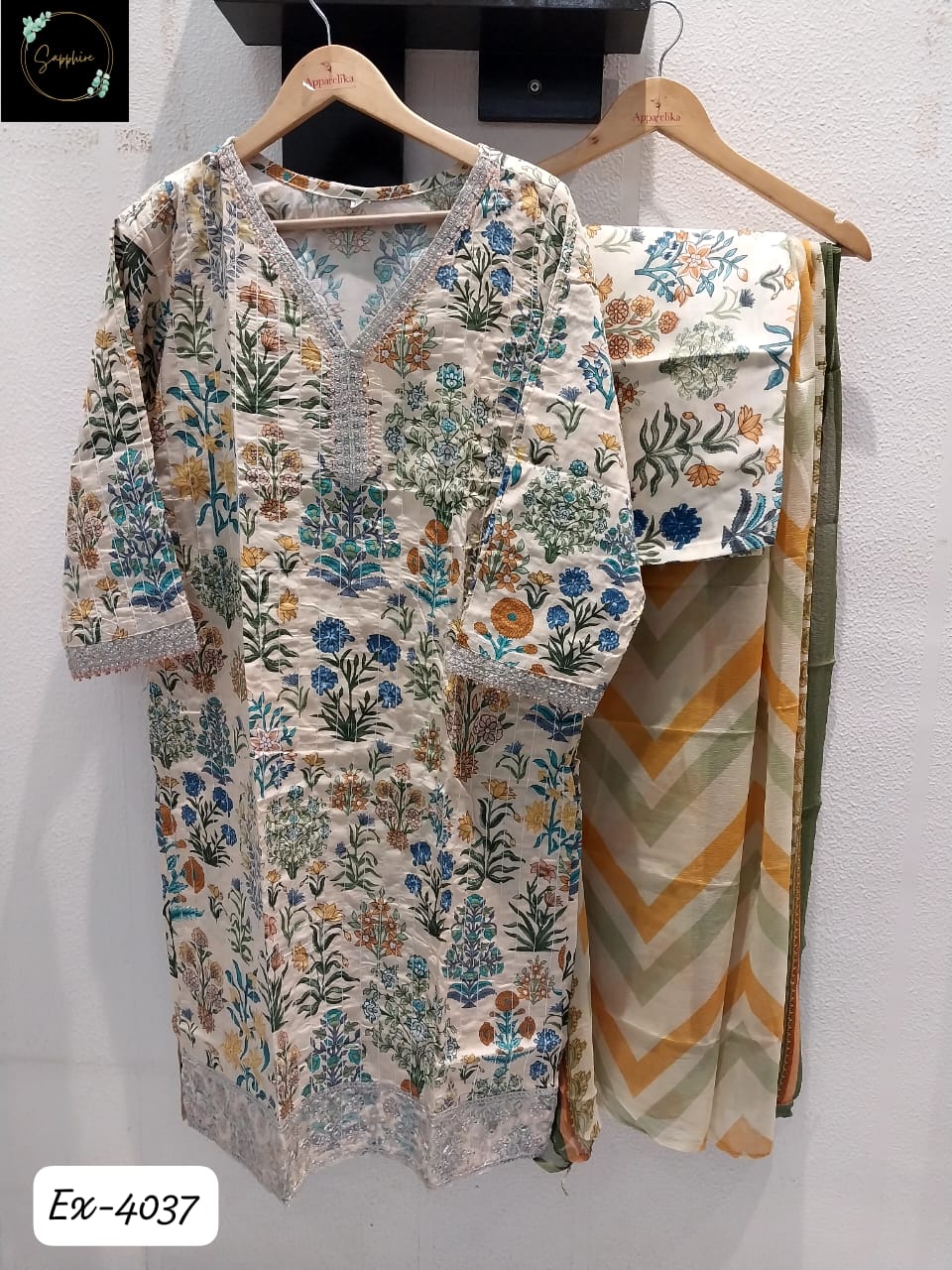 4037 Sapphire Pakistani Readymade Suits