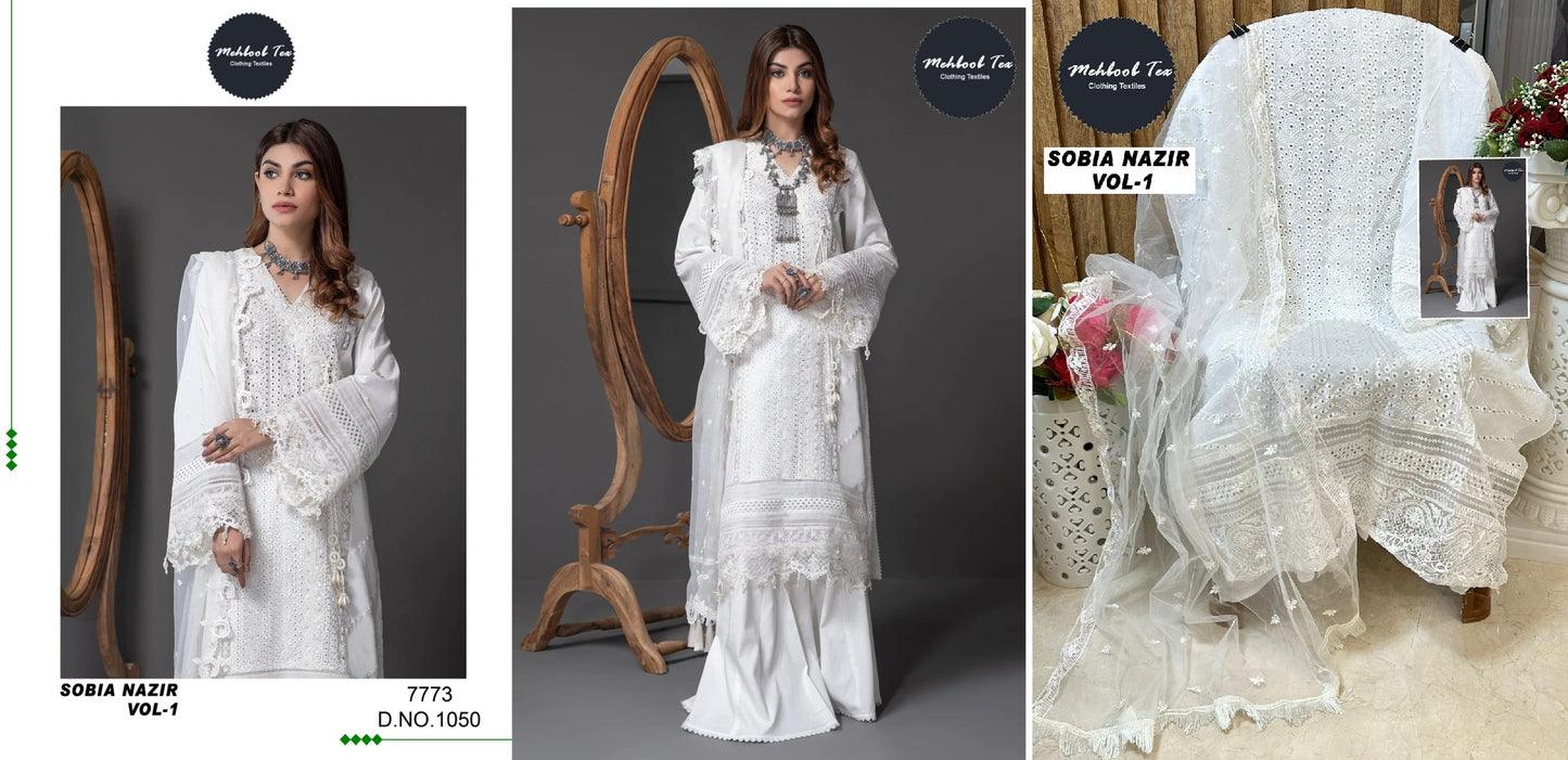 1050 Sobia Nazir Vol 1 Mehboob Tex Pakistani Salwar Suits