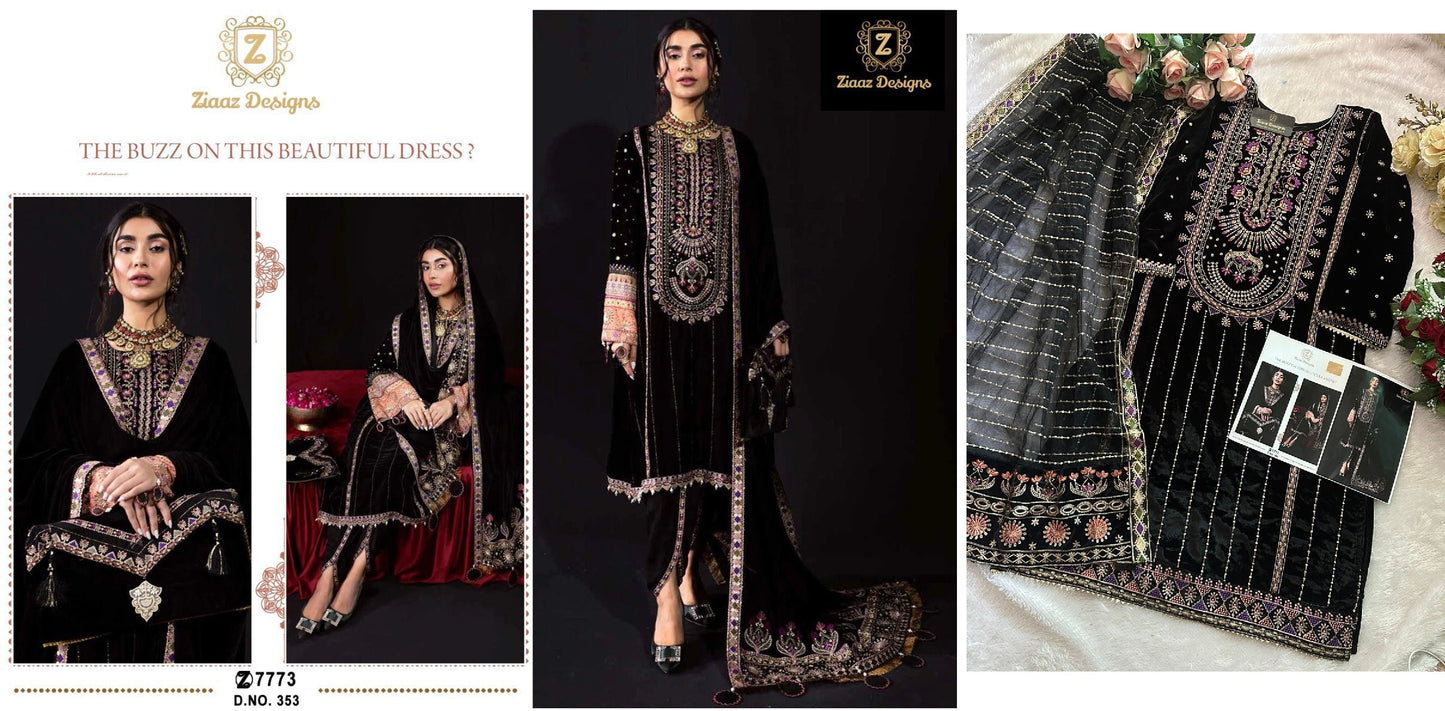 353 Ziaaz Designs Pakistani Salwar Suits