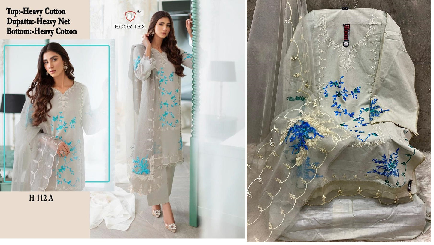 H-112-A Hoor Tex Pakistani Salwar Suits