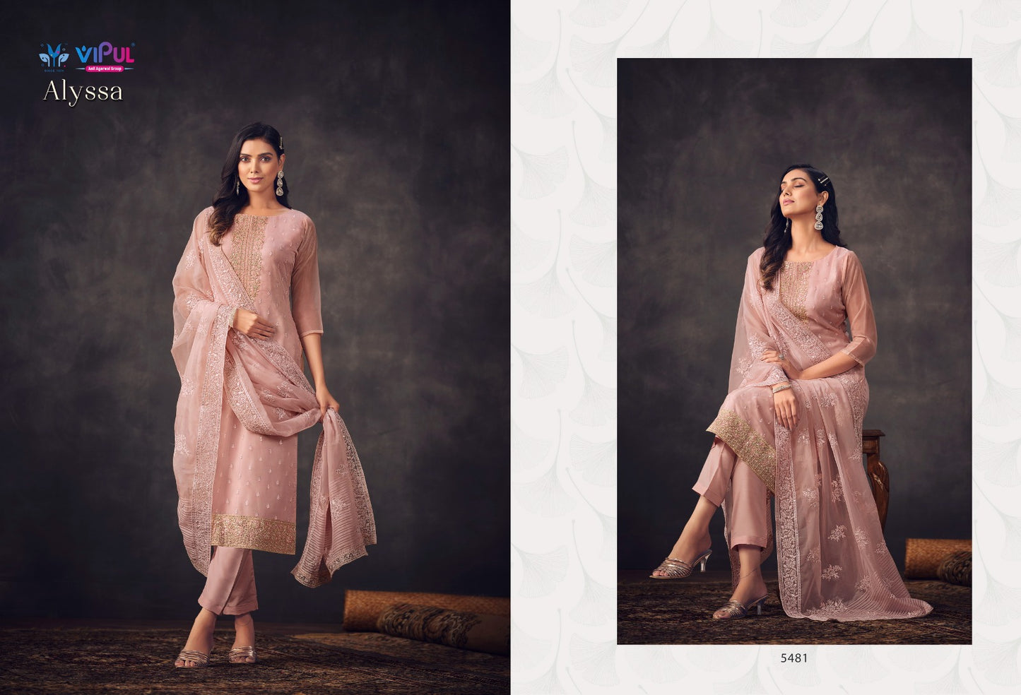 5481 Alysaa Vipul Unstitched Suits