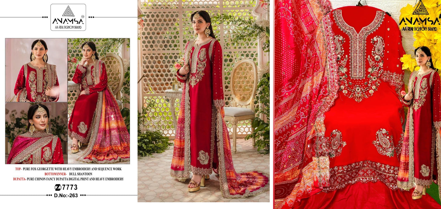 263 Anamsa Pakistani Salwar Suits