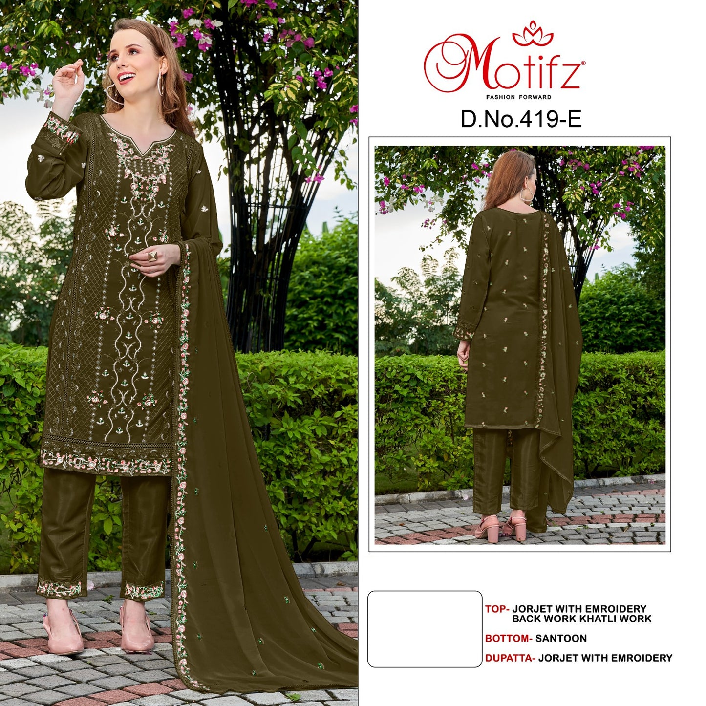 419E Motifz Pakistani Salwar Suits