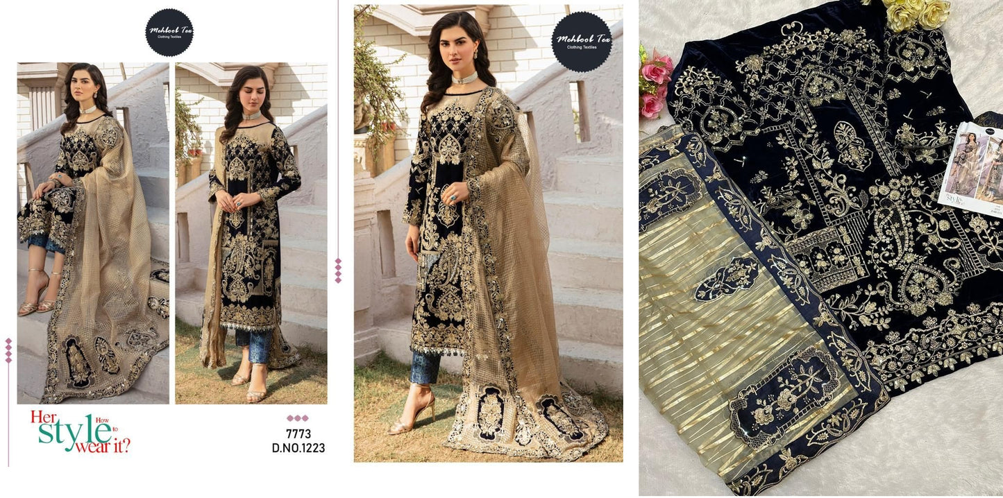 1223 Mehboob Tex Pakistani Salwar Suits