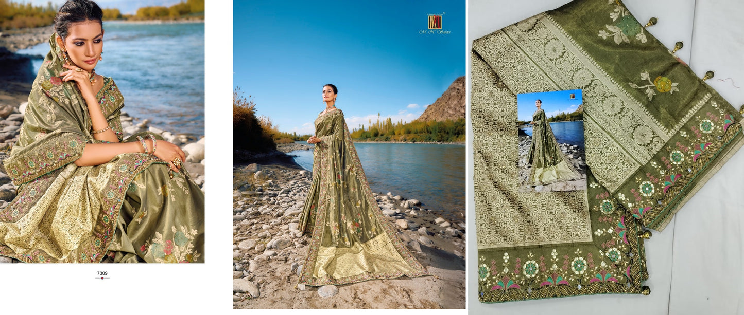 7309 Kacchi Mn Sarees