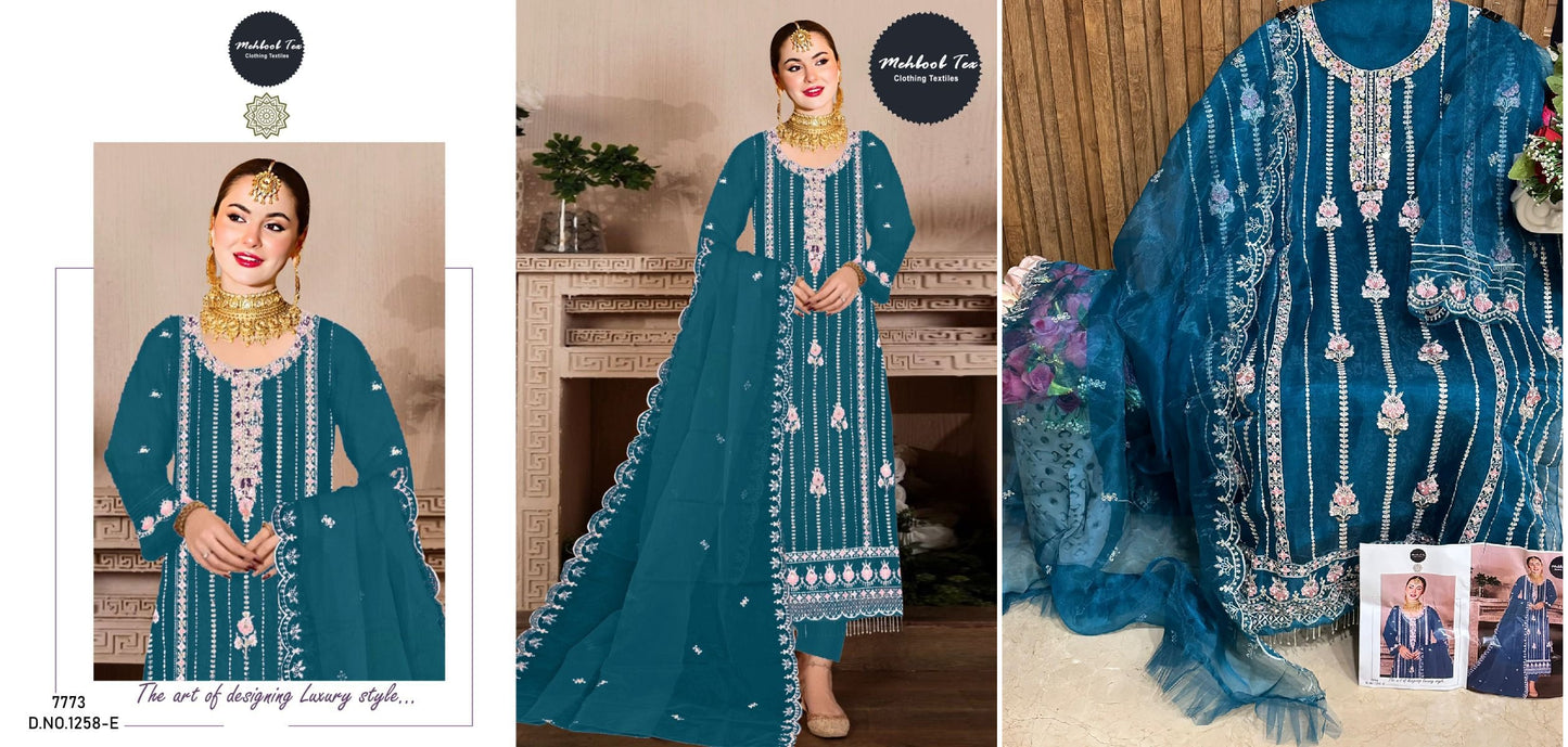 1258E Mehboob Tex Pakistani Salwar Suits