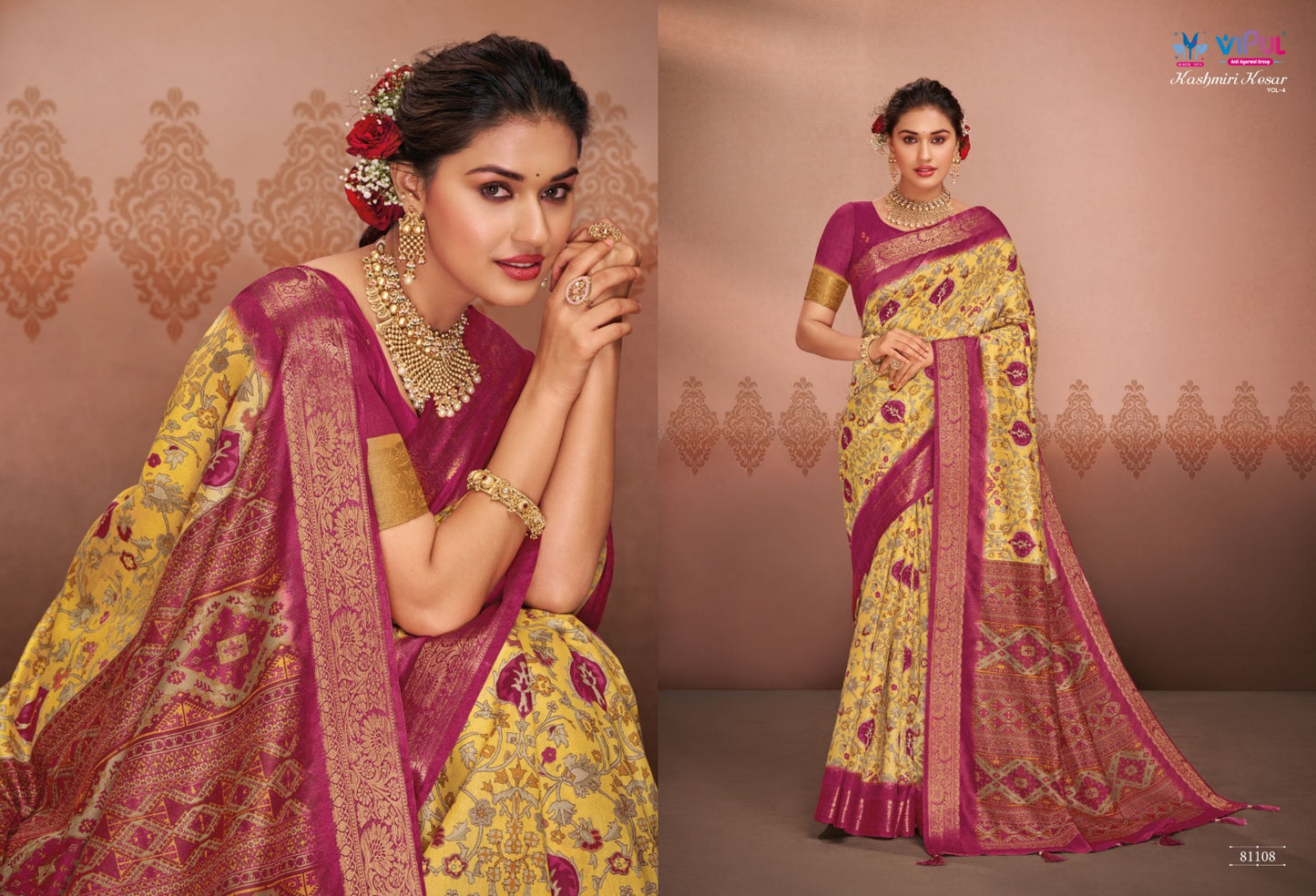 81108 Kashmiri Kesar Vol 4 Vipul Sarees
