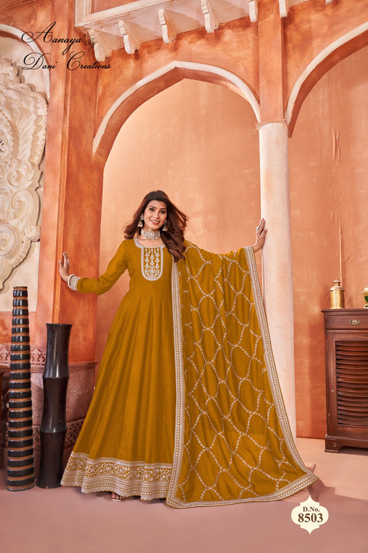8503 Aanaya Vol 185 Dani Creation Unstitched Suits
