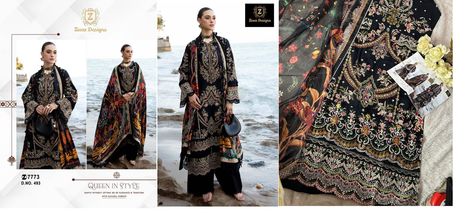 493 Ziaaz Designs Pakistani Salwar Suits