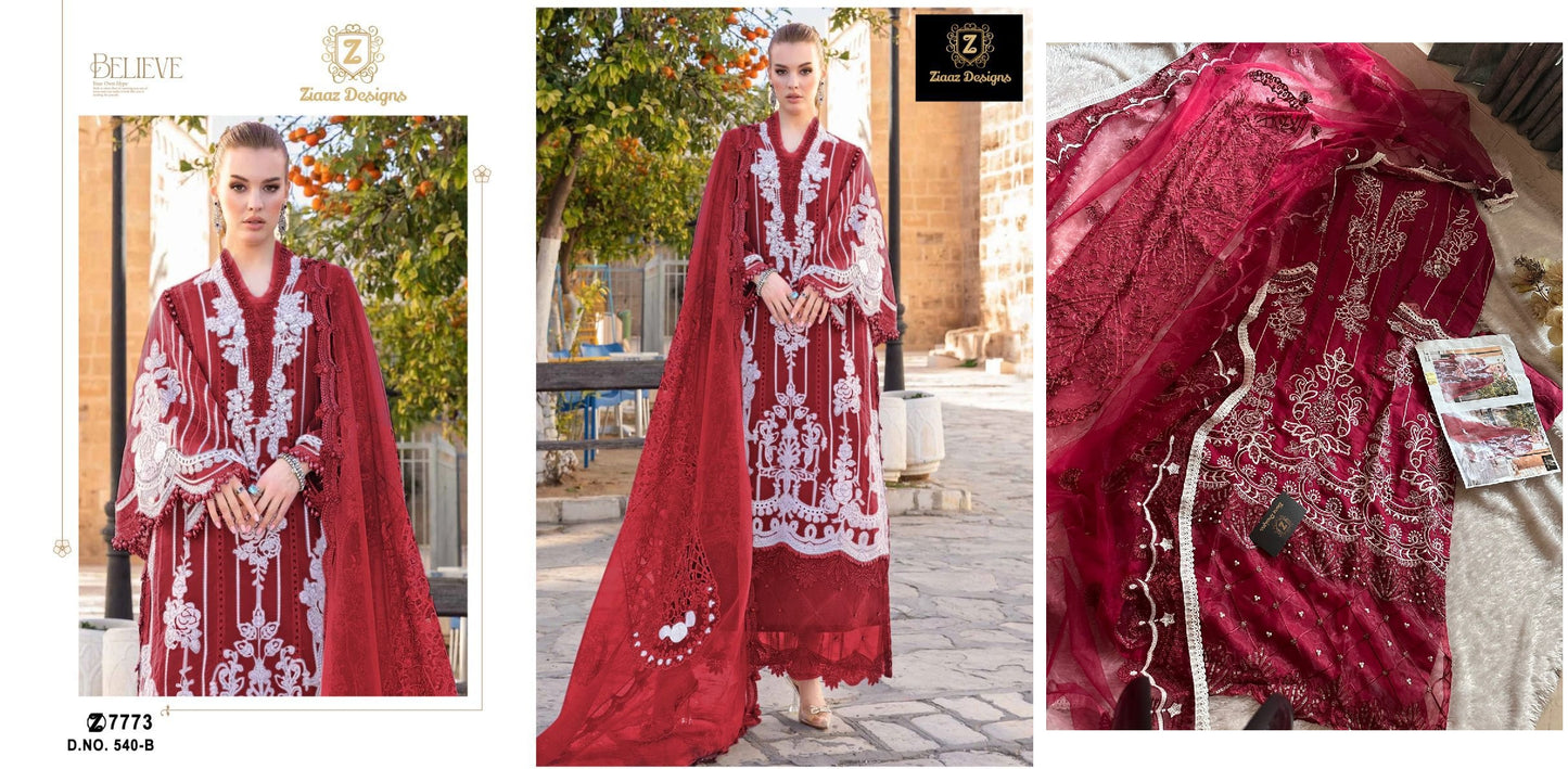 540B Ziaaz Designs Pakistani Salwar Suits