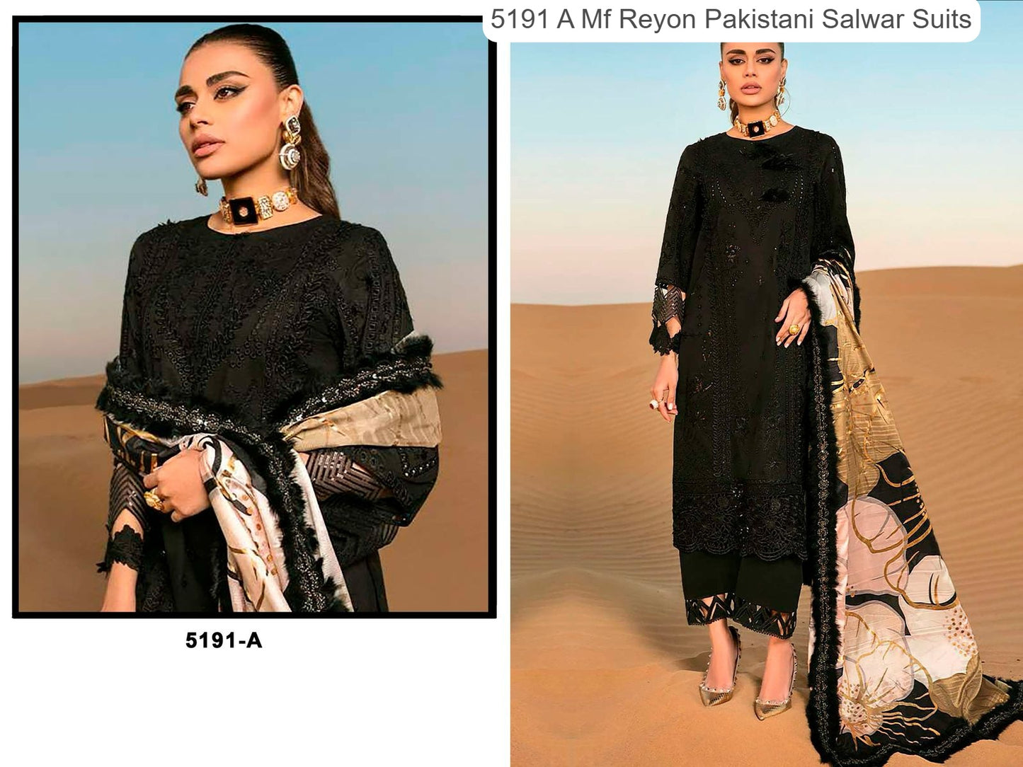 5191 A Mf Reyon Pakistani Salwar Suits