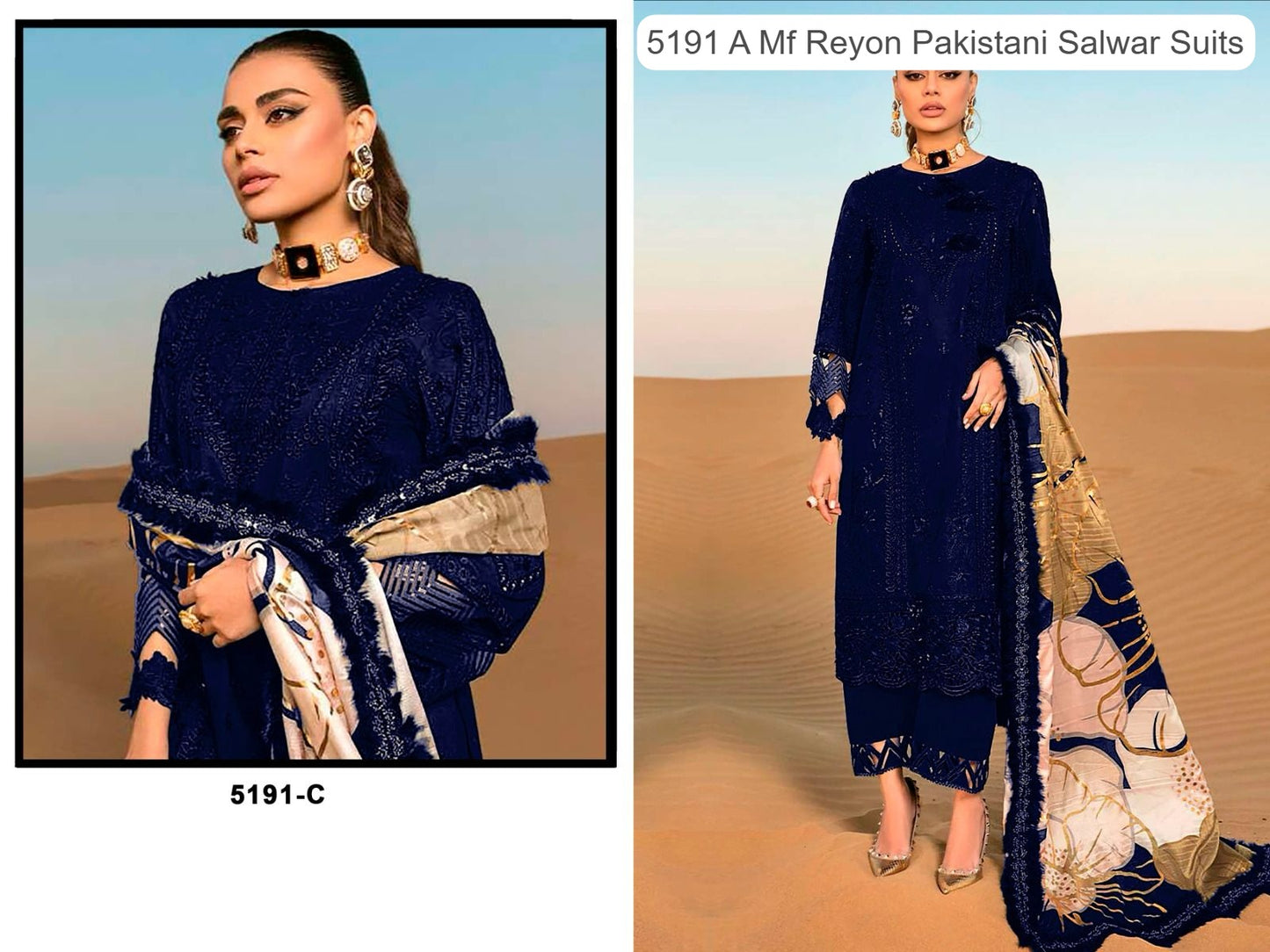5191 C Mf Reyon Pakistani Salwar Suits