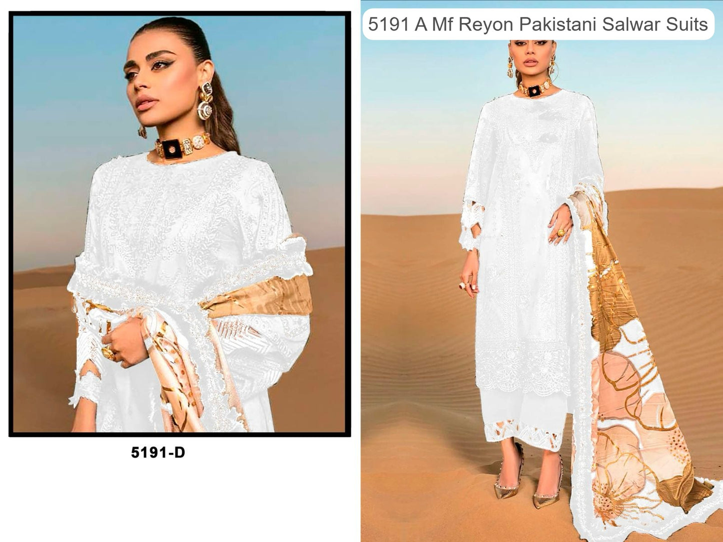 5191 D Mf Reyon Pakistani Salwar Suits