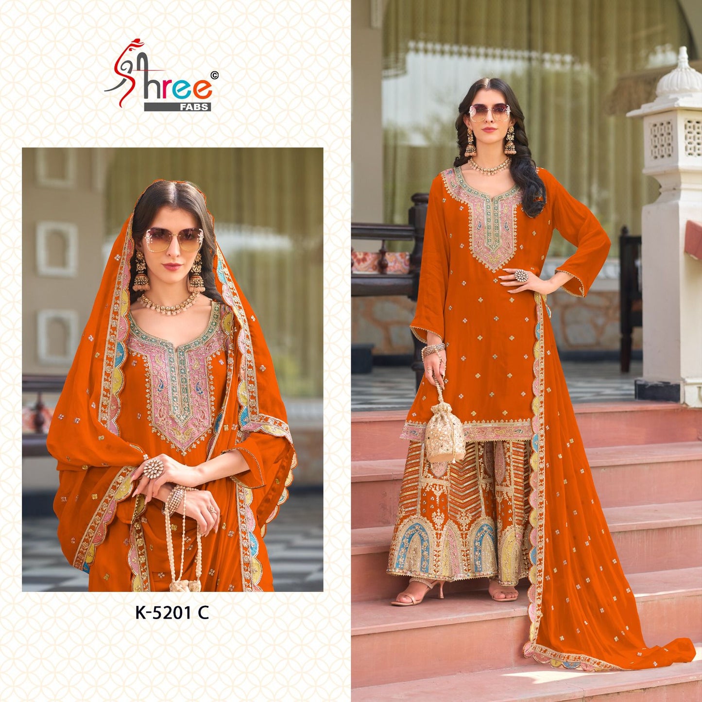 5201C Shree Fabs Embroidered Pakistani Salwar Suits