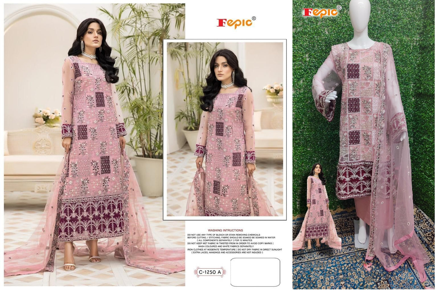 C-1250-A Rosemeen Fepic Pakistani Salwar Suits