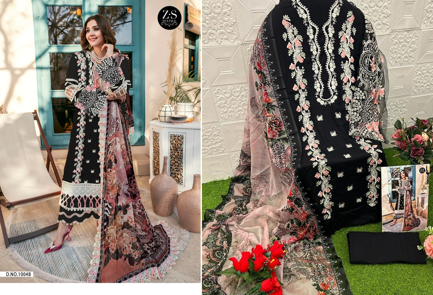 1004-B Zs Textile Pakistani Salwar Suits