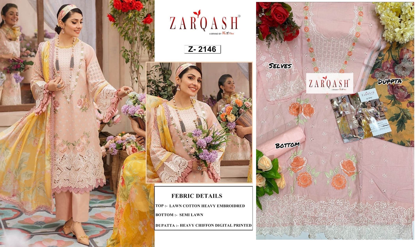 2146 Zarqash Pakistani Salwar Suits