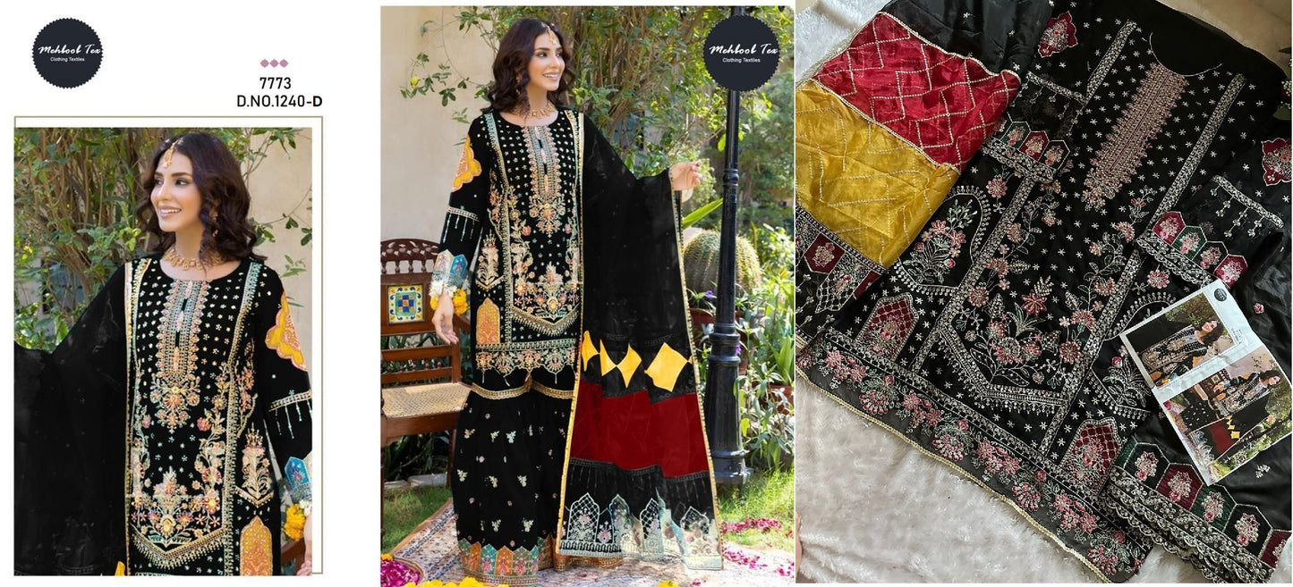 1240D Mehboob Tex Pakistani Salwar Suits