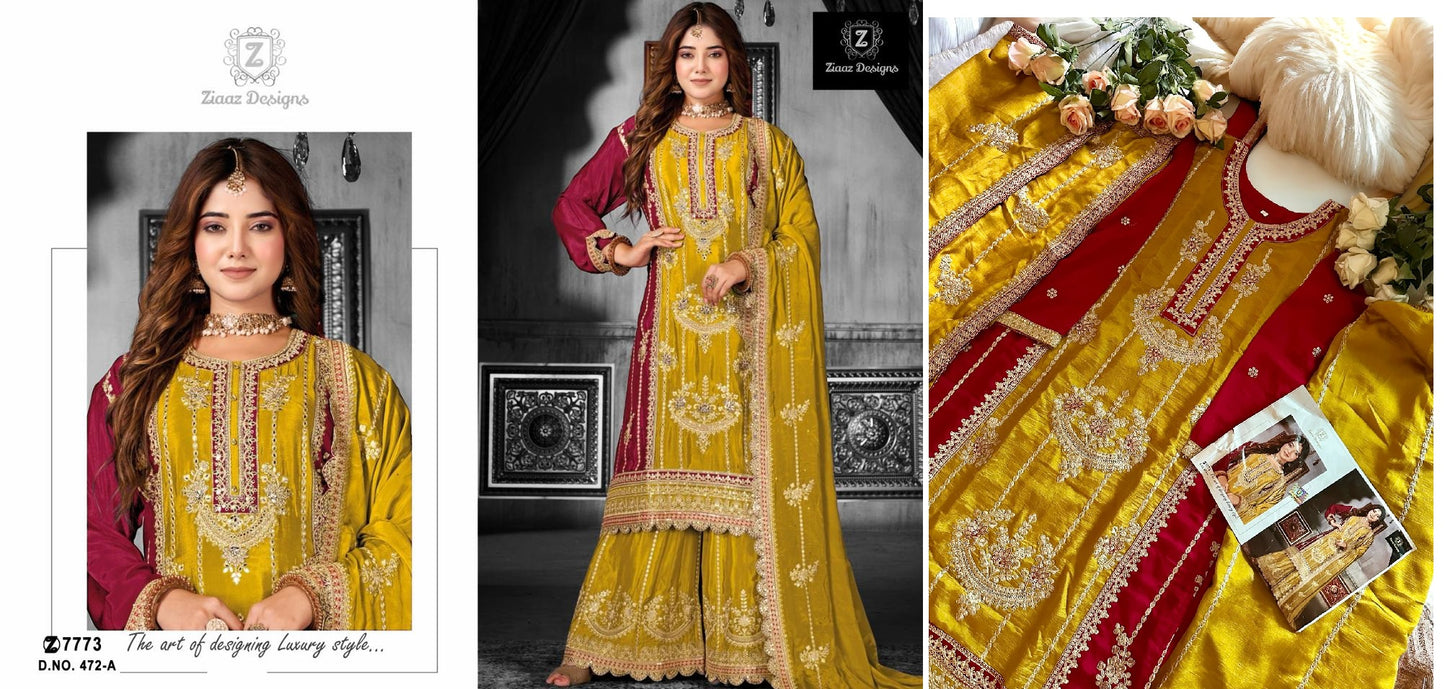 472A Ziaaz Designs Pakistani Salwar Suits
