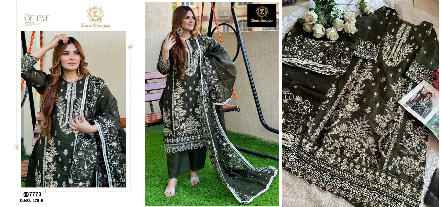 479B Ziaaz Designs Pakistani Salwar Suits