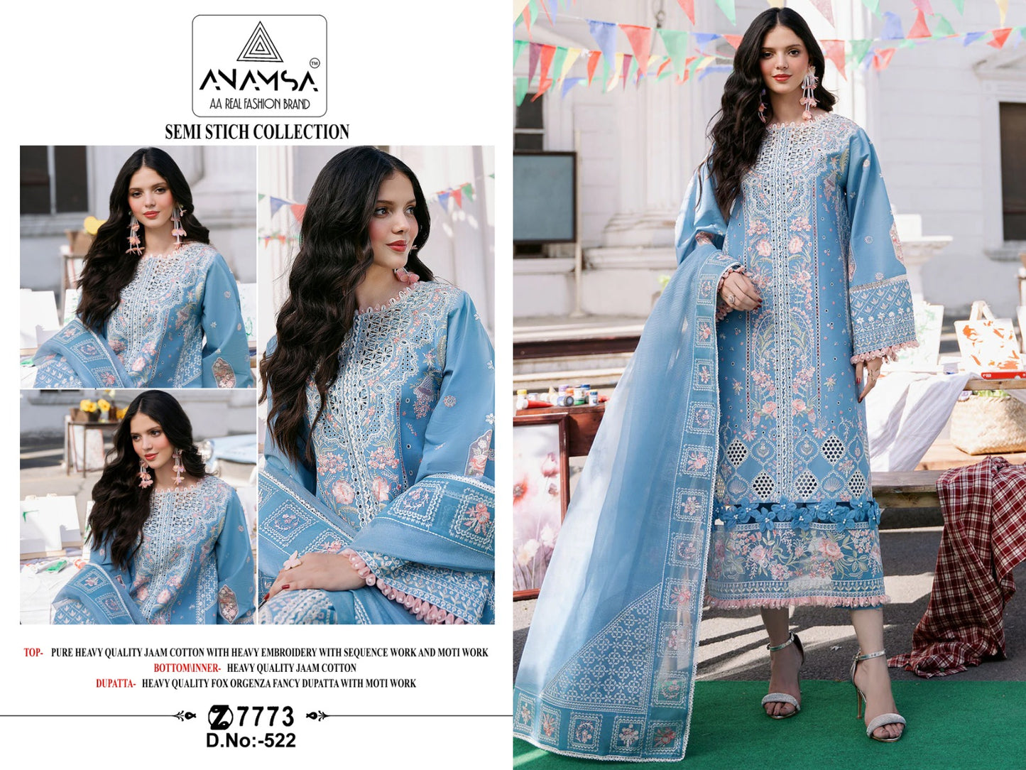 522 Anamsa Pakistani Salwar Suits