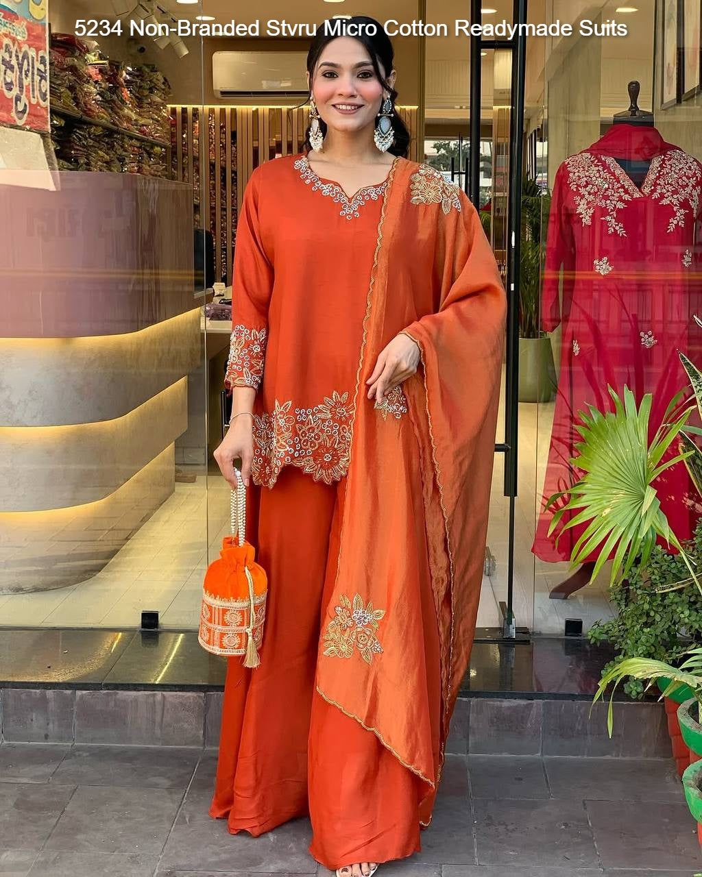 5234 Non-Branded Stvru Micro Cotton Readymade Suits