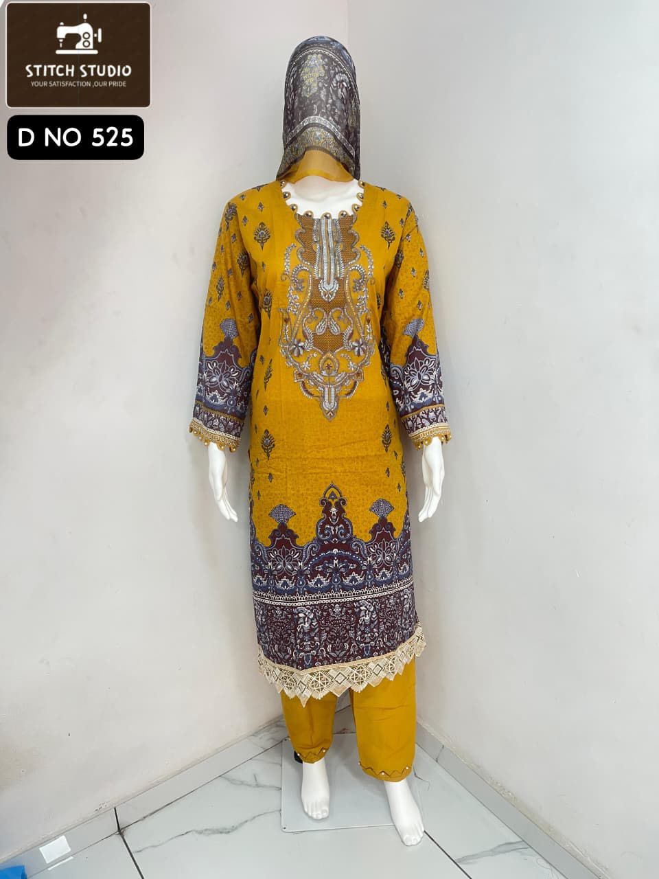 525 Stitch Studio Embroidery Pakistani Readymade Suits