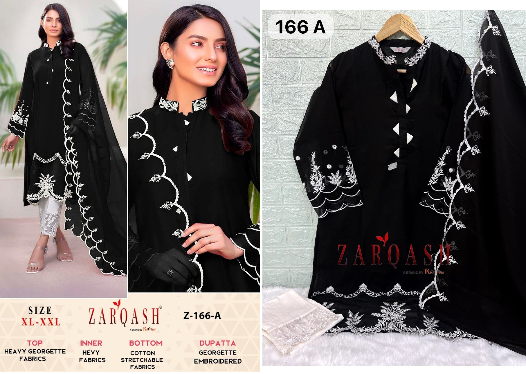 166A Zarqash Pakistani Readymade Suits