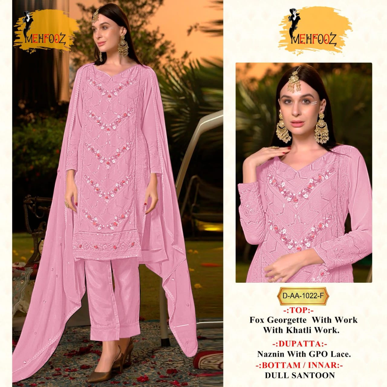 1022F Mehfooz Pakistani Salwar Suits