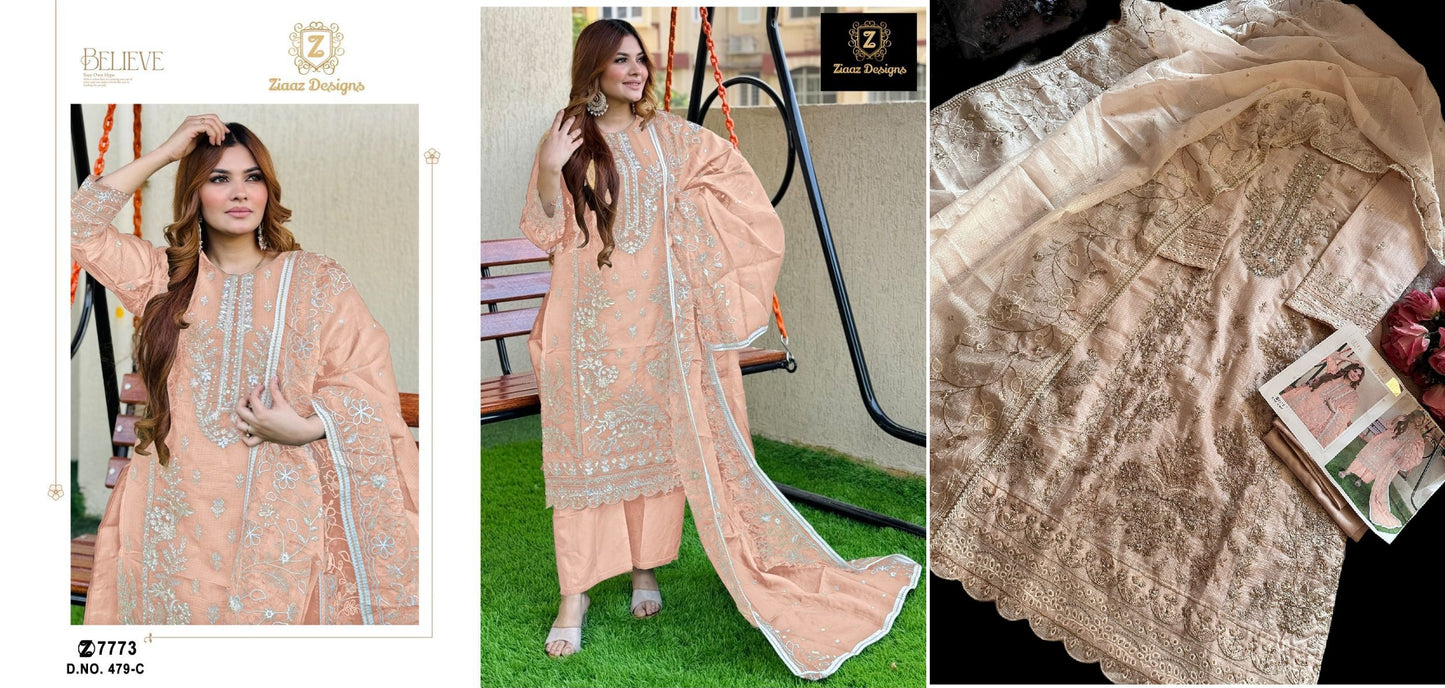 479C Ziaaz Designs Pakistani Salwar Suits