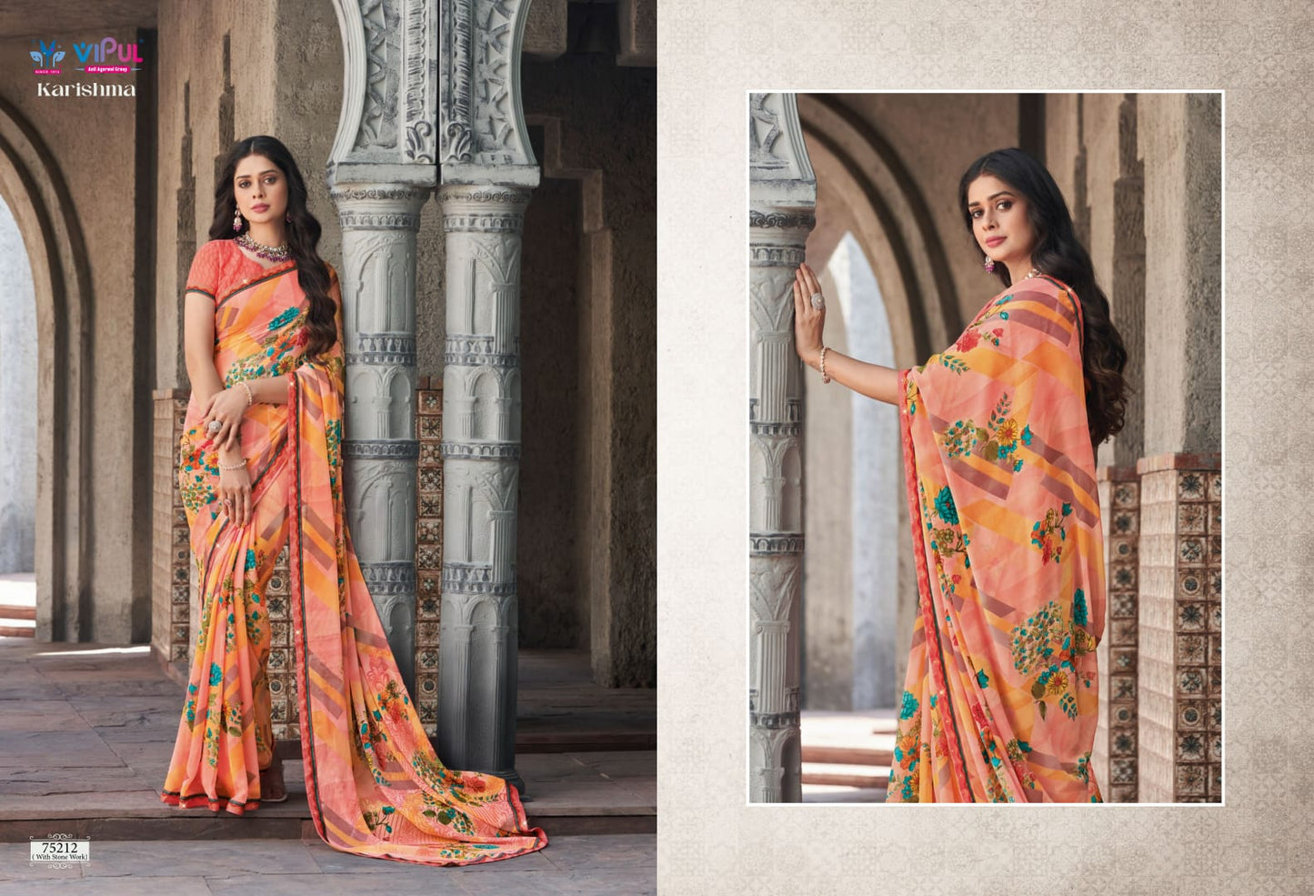 75212 Karishma Vipul Sarees