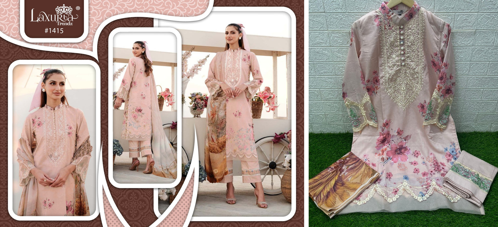 1415 Laxuria Trendz Pakistani Readymade Suits