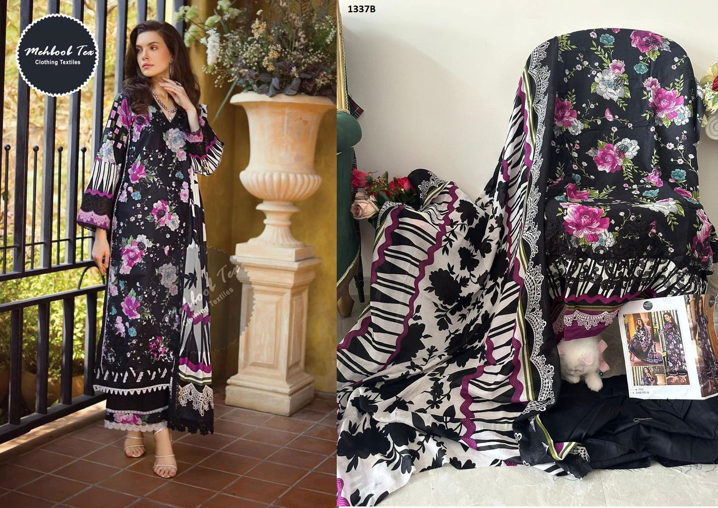 1373B Elaf Vol 1 Mehboob Tex Pakistani Salwar Suits