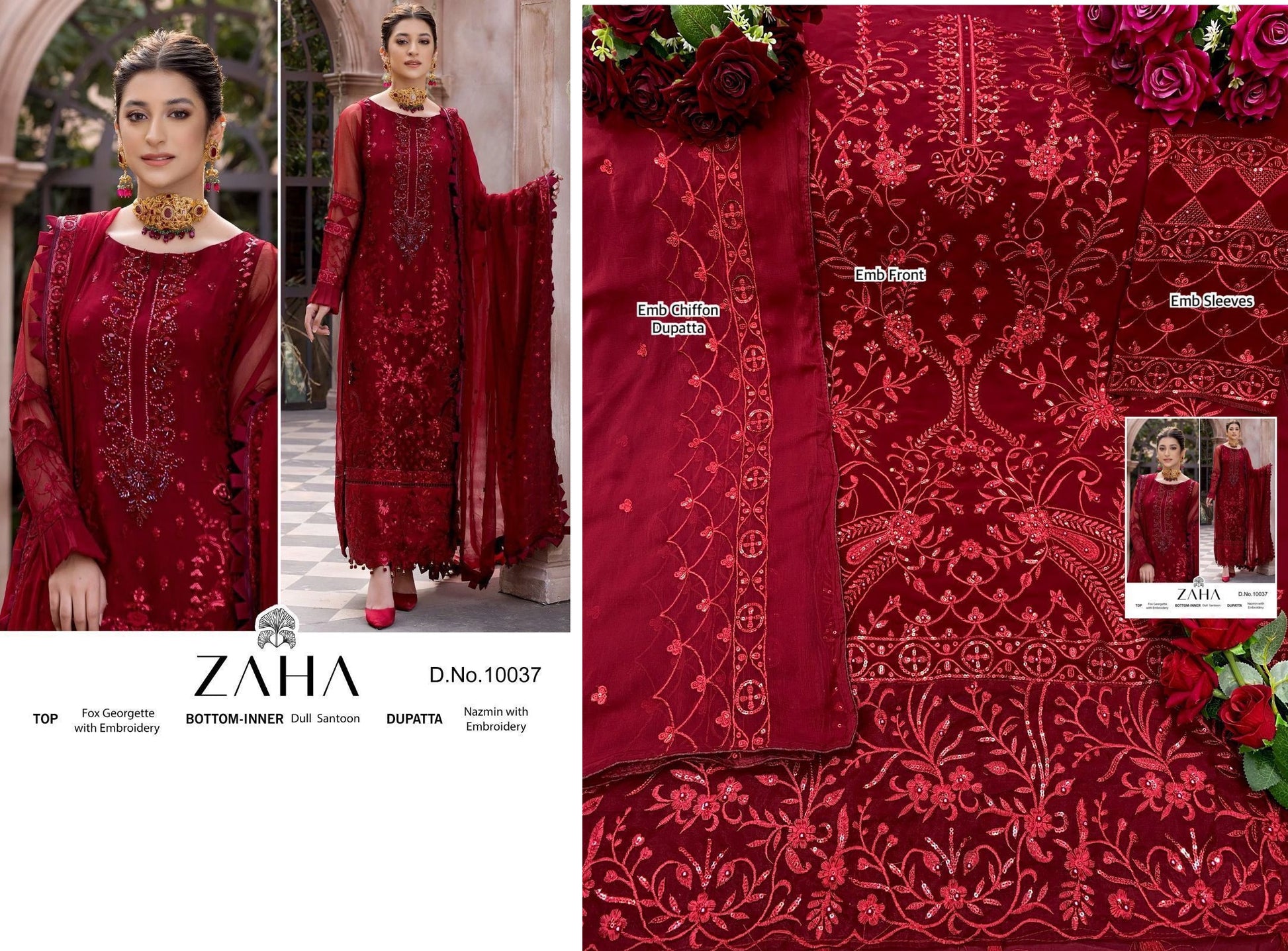 10037-Inaya Vol 2 Zaha Pakistani Salwar Suits