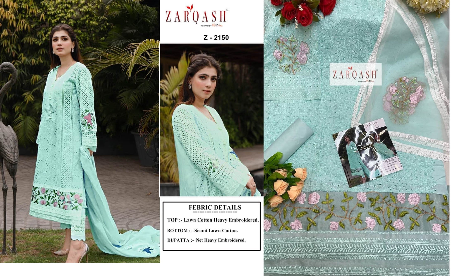 2150 Zarqash Pakistani Salwar Suits