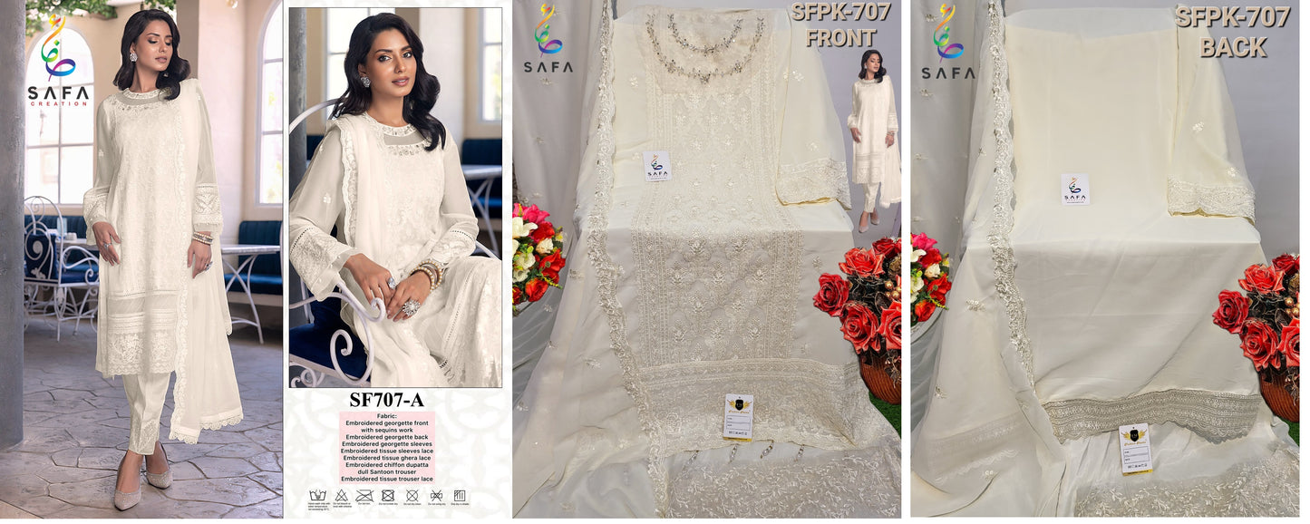 707A Safa Creation Pakistani Salwar Suits