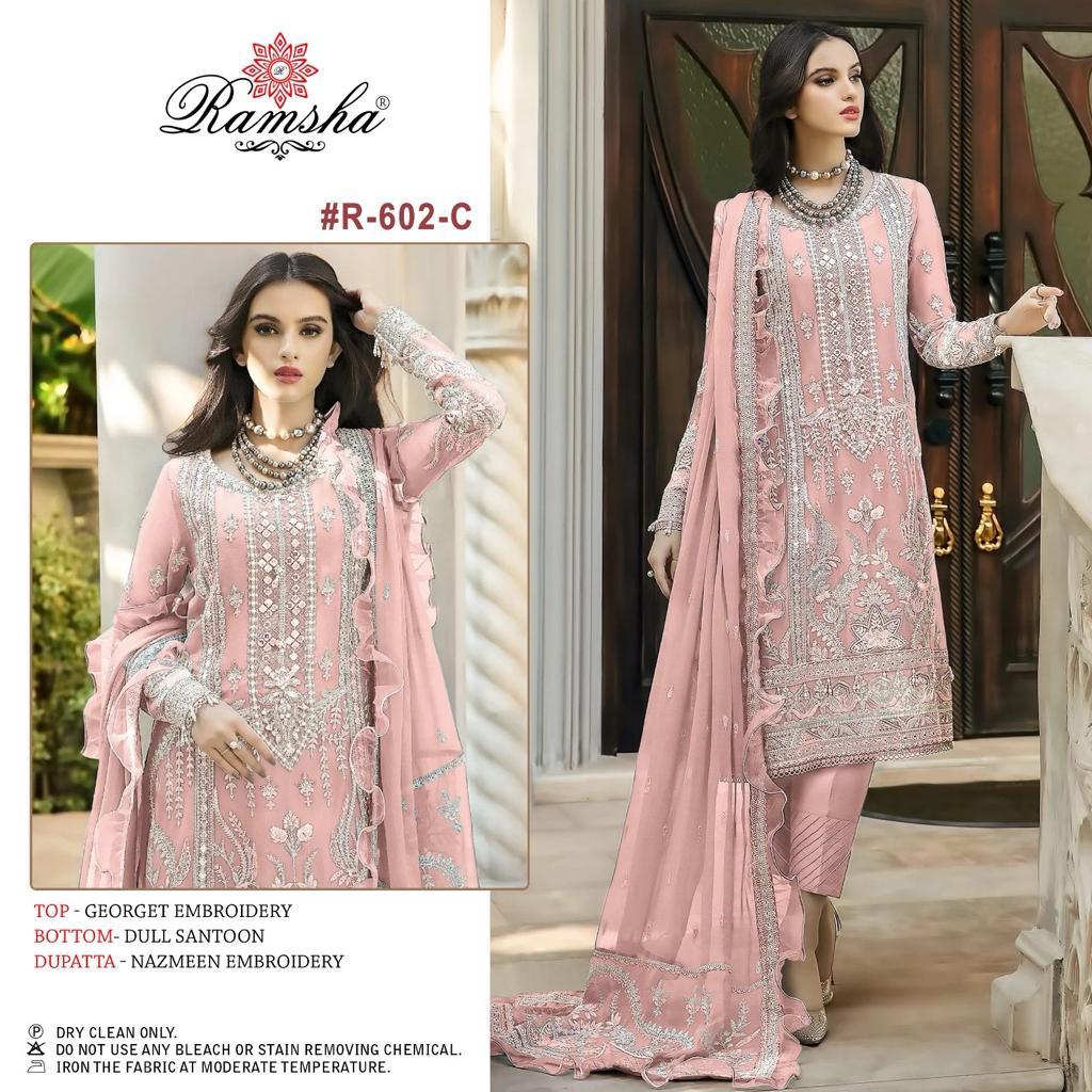 602C Ramsha Pakistani Salwar Suits