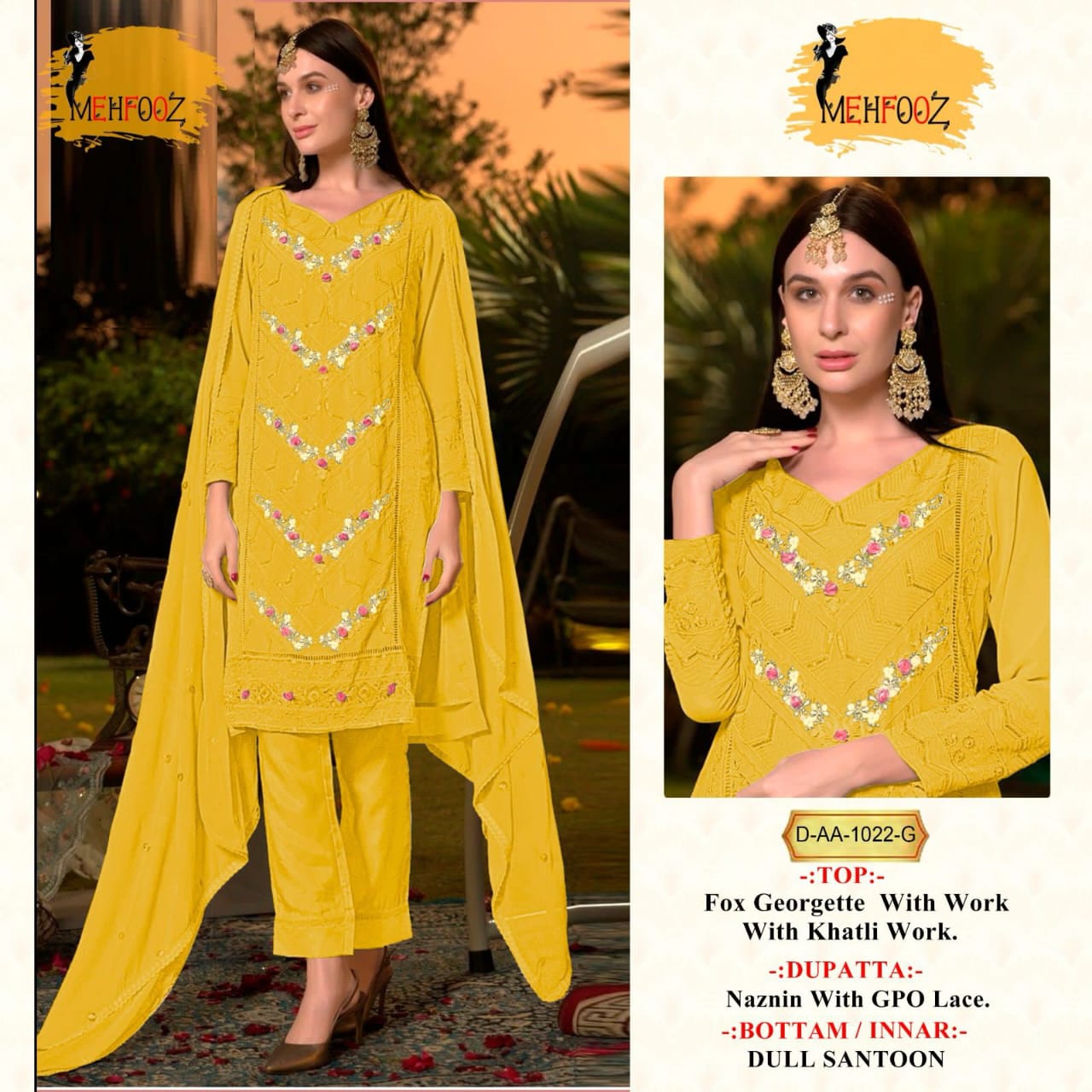 1022G Mehfooz Pakistani Salwar Suits