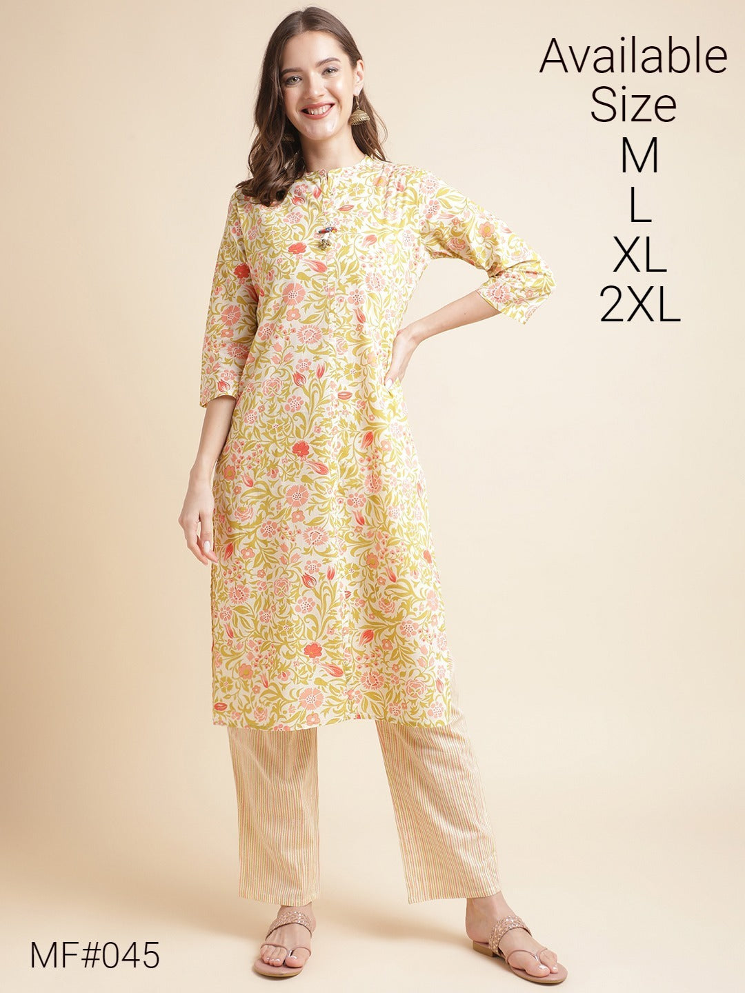 Mf45 Msm Kurti Pant Set