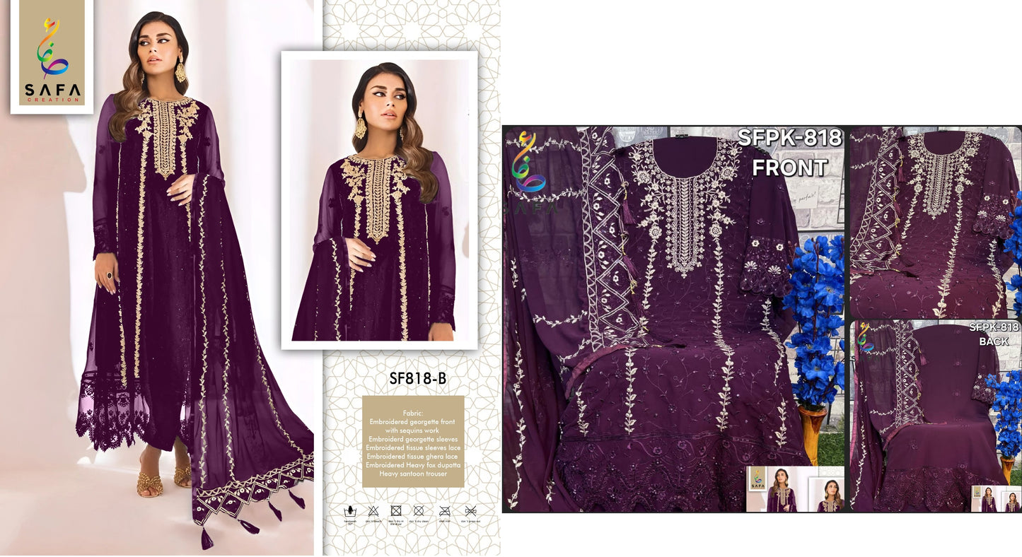 818B Safa Creation Pakistani Salwar Suits