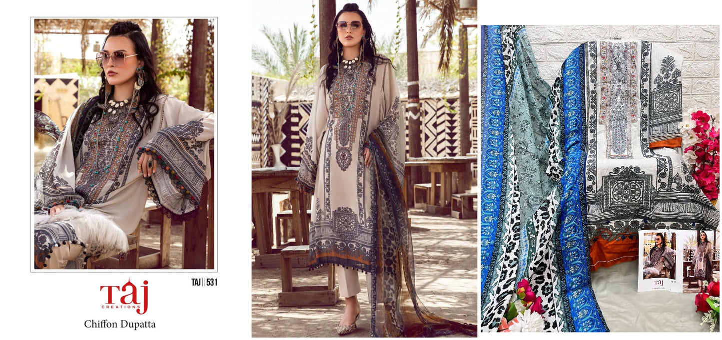 531 Taj Creations Pakistani Salwar Suits