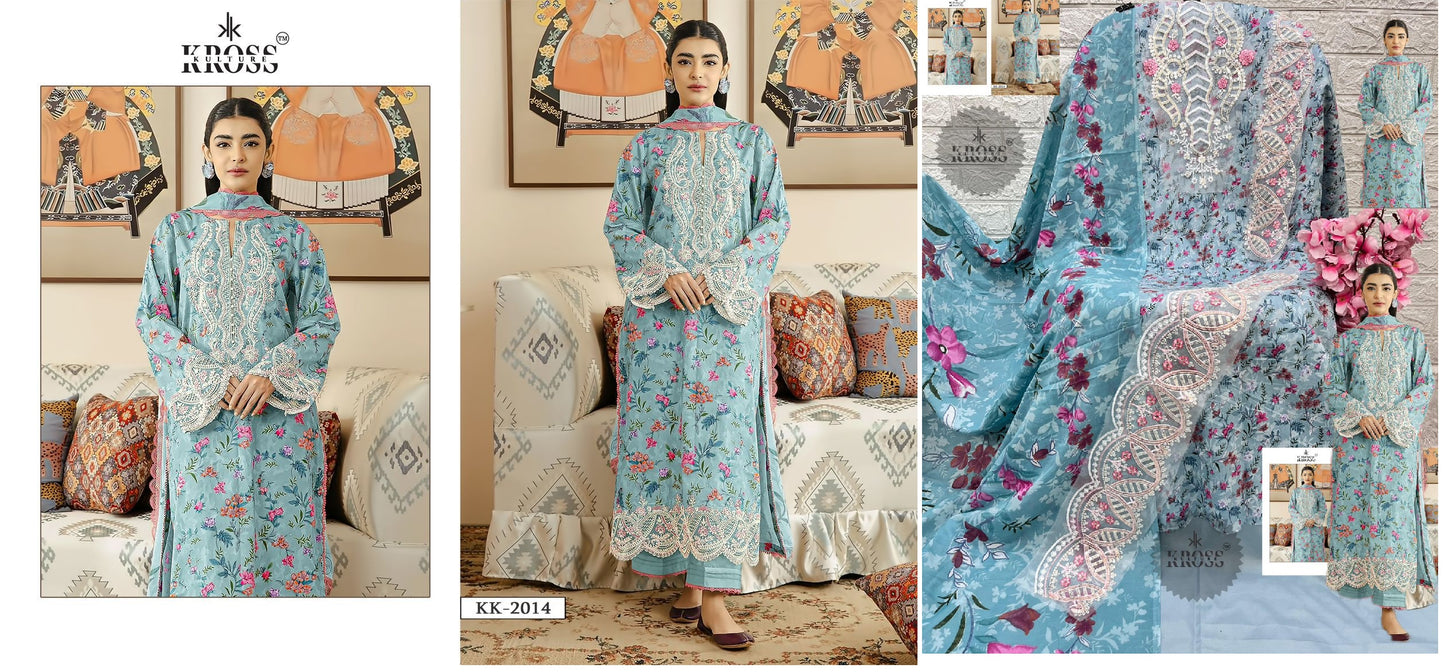 Kk-2014 Kross Kulture Pakistani Salwar Suits